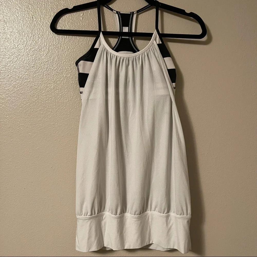 LULULEMON No Limits Tank White/Black - Picture 2 of 5